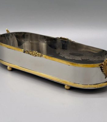 جعبه ، ظرف کارد و چنگال با دستگیره فرشته برنجی ساخت هند