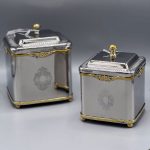 بانکه استیل با تزئین گل برنجی ساخت هند