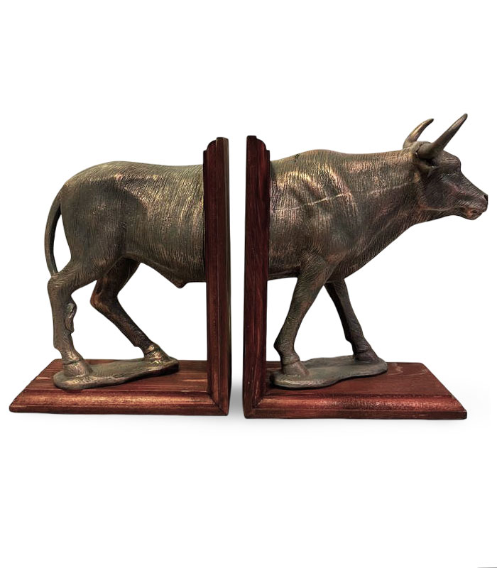 هولدر کتاب طرح گاو جنس چوب و رزین