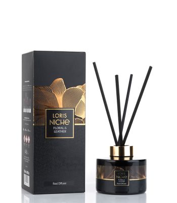 دیفیوزر خوشبو کننده هوا برند loris niche رایحه چرم و گل
