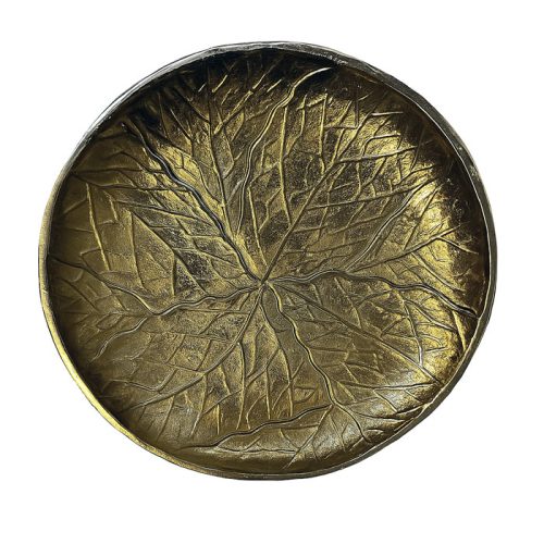 ظرف میوه / شیرینی طرح برگ طلایی