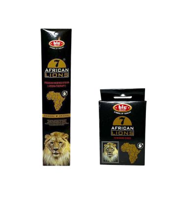 عود چوبی BIC مدل 7 African Lions با رایحه چوب صندل ساخت هند