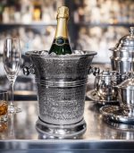 ظرف یخ و بطری فلزی آلومینیوم و نیکل چکش کاری شده ساخت هند | گالری ماهک