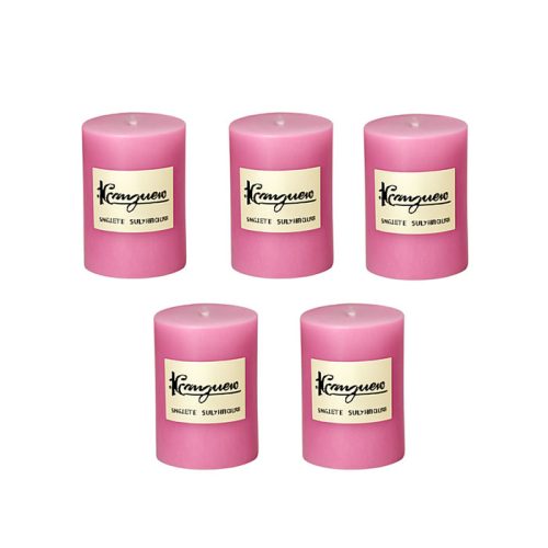 ست 5 عددی شمع صورتی قطر 4 سانت سلخت مالزی برند کامه یاما