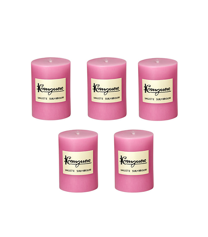ست 5 عددی شمع صورتی قطر 4 سانت سلخت مالزی برند کامه یاما