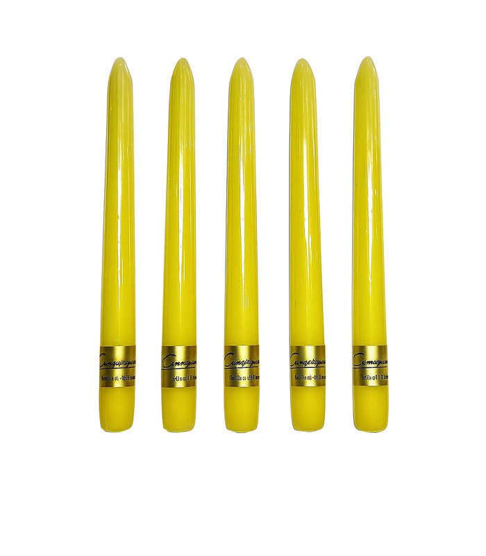 بسته 5 عددی شمع زرد کامایما مالزی