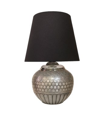 آباژور فلزی قلم کاری شده سیلور ساخت هند