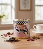 بانکه چینی طرح پرنده و شطرنجی مناسب برای خوارکی و دکوری در گالری ماهک