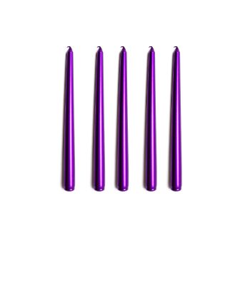5 عدد شمع قلمی رنگ بنفش برند استلا