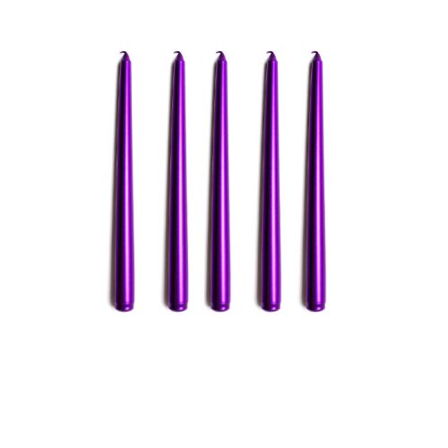 5 عدد شمع قلمی رنگ بنفش برند استلا