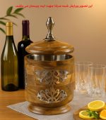 ظرف یخ و بطری چوب طبیعی انبه ساخت هند