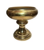 ظرف دکوری فلزی آلومینیوم آبکاری نیکل طلایی – ساخت دست‌ساز