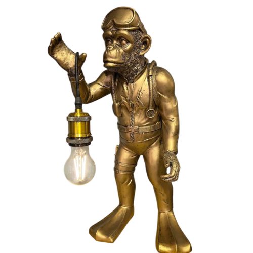 مجسمه میمون آباژور  جنس رزین