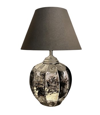 آباژور فلزی دست ساز چکش کاری آلومینیوم و نیکل ساخت هند