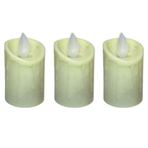 شمع LED وارمری با شعله متحرک قطر ۴ سانتی‌متر