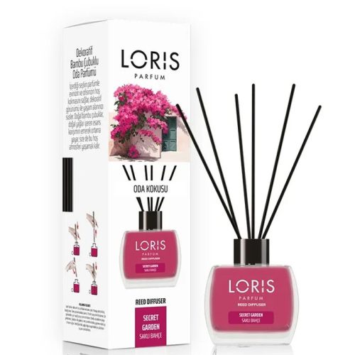 اسانس خوشبوکننده لوریس مدل Secret Garden با رایحه گلی و طراوت‌بخش