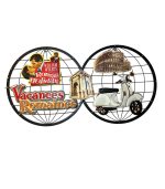 تصویر تابلو فلزی چاپ برجسته طرح روم باستان – ابعاد ۴۰×۸۰ سانتی‌متر