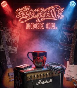 ماگ سرامیکی اورجینال طرح برجسته و اکلیلی Aerosmith ساخت تایلند