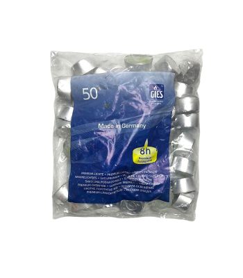 بسته ۴۰ عددی شمع وارمر ۸ ساعته Gies ساخت آلمان