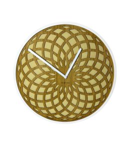 ساعت دیواری چوبی Nextime – طراحی مینیمال و موتور بی‌صدا – قطر 50 سانت