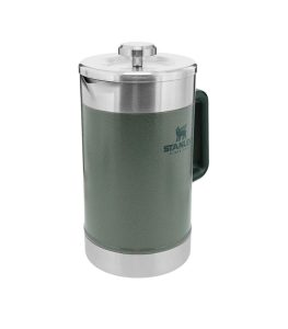 فرنچ پرس استیل دوجداره استنلی 1.4 لیتری مناسب کمپینگ و تهیه قهوه در طبیعت