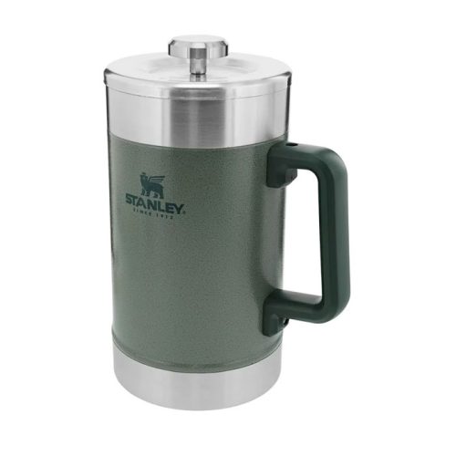 فرنچ پرس استیل دوجداره استنلی 1.4 لیتری مناسب کمپینگ و تهیه قهوه در طبیعت