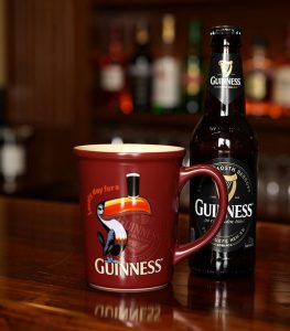 ماگ سرامیکی طرح برجسته Guinness ساخت تایلند مناسب سرو نوشیدنی آبجو