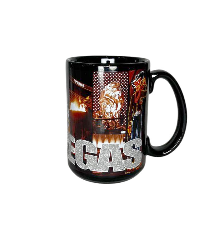 ماگ سرامیکی طرح برجسته لاس‌وگاس | Las Vegas Souvenir Mug