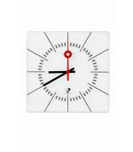 ساعت دیواری شیشه‌ای NeXtime هلند سایز 35×35 سانت با موتور بی‌صدا – گالری ماهک