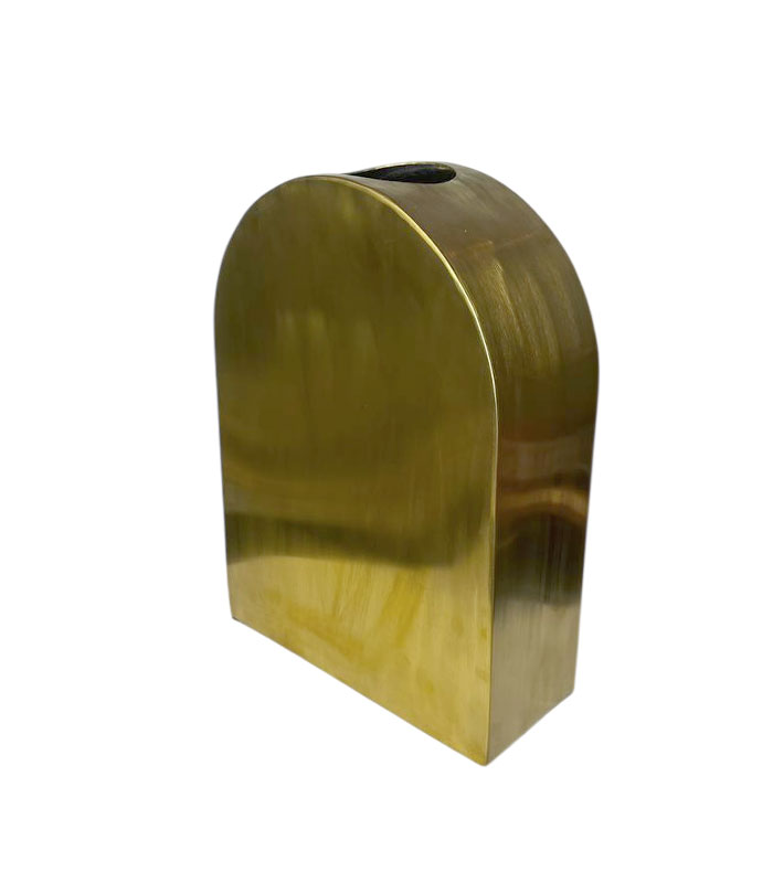 گلدان استیل طلایی مات مدرن مینیمال