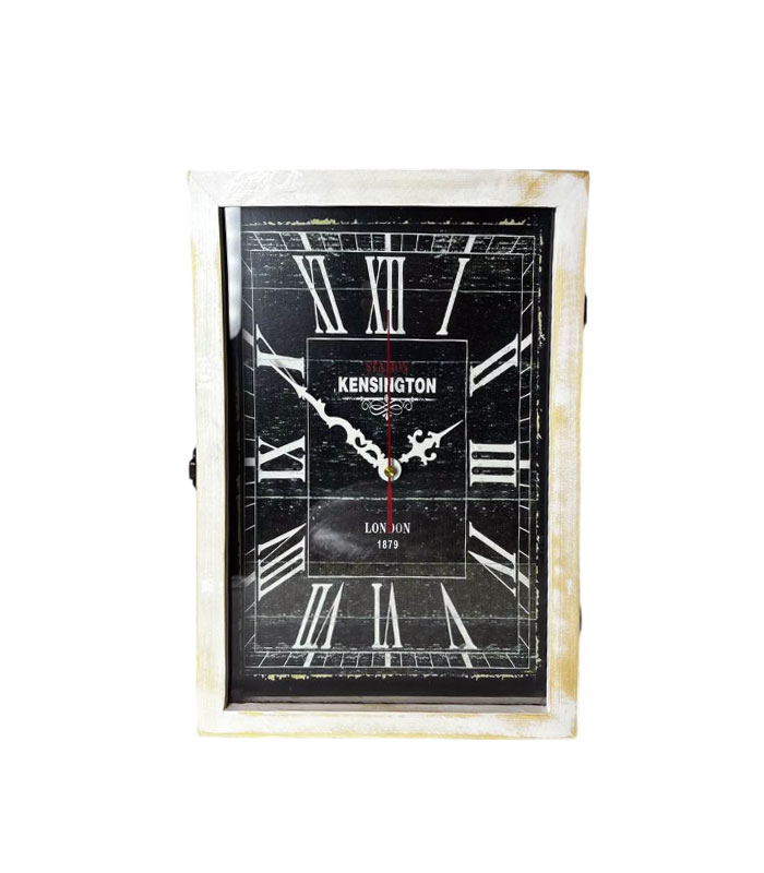 ساعت رومیزی و دیواری چوبی روستیک وینتیج مدل Kensington