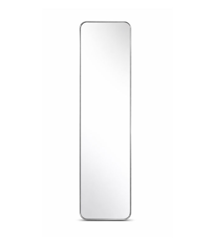 آینه دیواری قدی 130×35 با فریم تسمه استیل مات