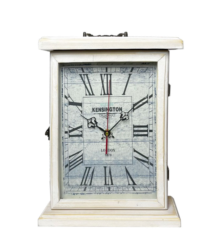 ساعت رومیزی و دیواری چوبی روستیک وینتیج مدل Kensington