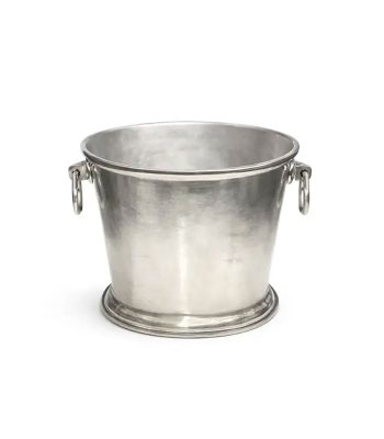 یخدان و سطل بطری فلزی آلومینیوم نیکل | دست‌ساز ریخته‌گری | ابعاد 22×30×25