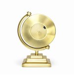 ساعت رومیزی پایه مستطیل طلایی طرح کلاسیک ساخت هند