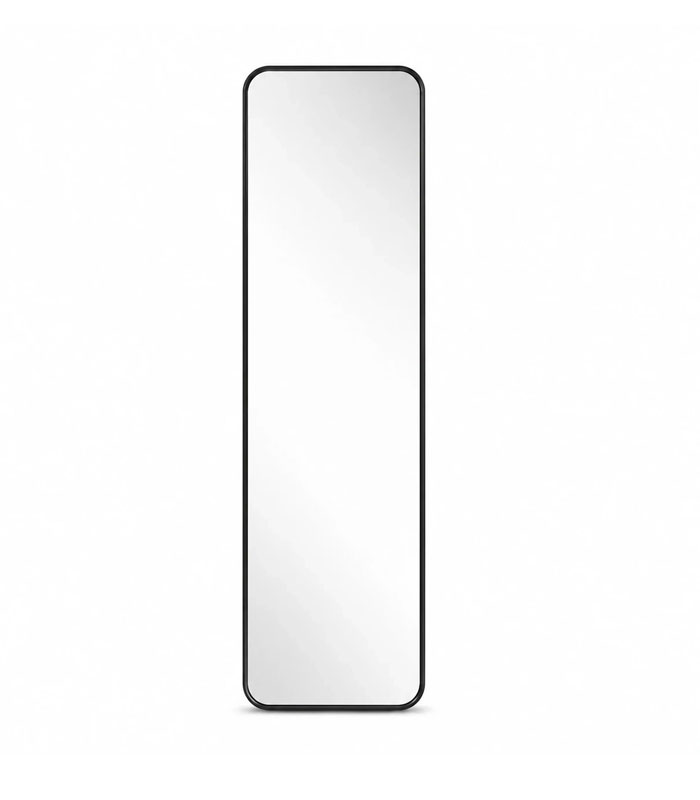 black-metal-frame-floor-mirror-01 آینه قدی فریم فلزی مشکی مات 130×35