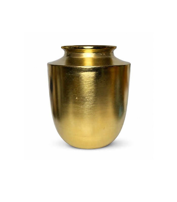 gold-metal-flower-vase-01 گلدان ریختهگری دستی طلایی ارتفاع 30 سانتیمتر