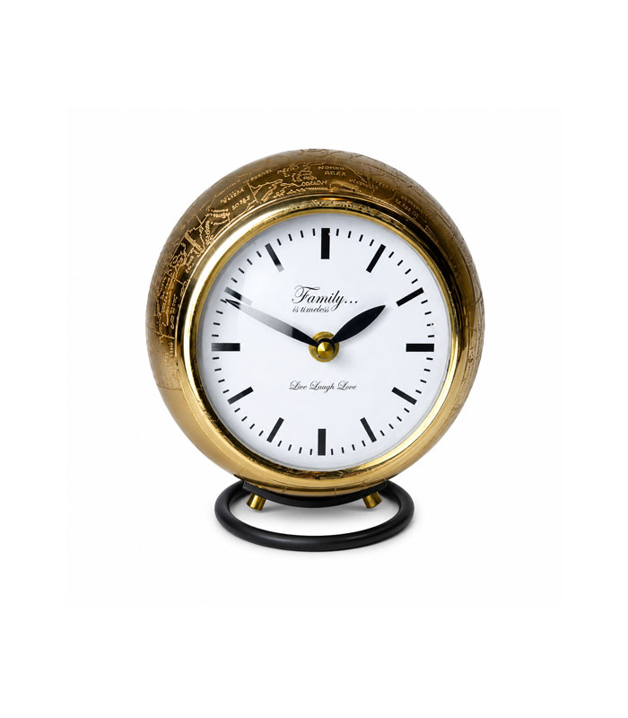 handmade-metal-airplane-desk-clock-gold-01 ساعت رومیزی دکوری طرح کره زمین فلزی