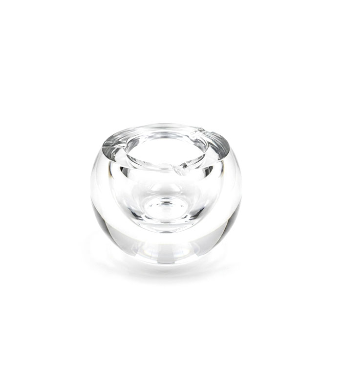 crystal-sphere-ashtray-01 جاسیگاری کریستال تویی شفاف و لوکس با قطر 10 سانتیمتر و ارتفاع 7 سانتیمتر